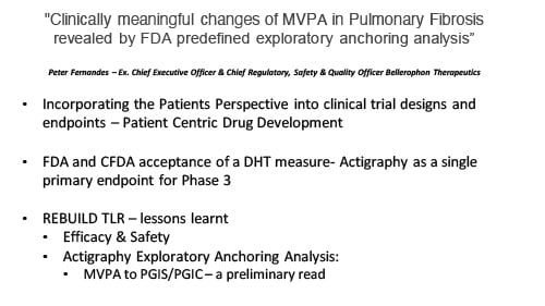 Clinically Meaningful Changes of MVPA in Pulmonary Fibrosis Revealed by FDA Predefined Analysis