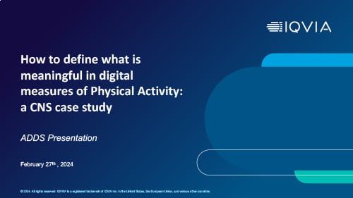 How to Define What is Meaningful in Digital Measures of Physical Activity: a CNS Case Study